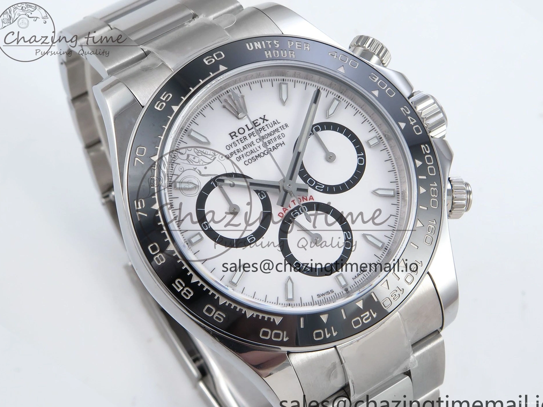 0517 2023 Daytona 126500 AR+F 1:1 Best Edition 904L SS Case and Bracelet White Dial SA Timeless 852